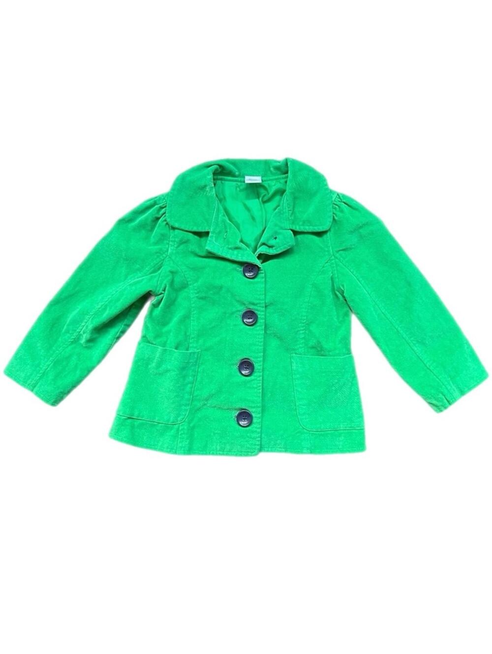 GYMBOREE Kelly Green Pea Coat for Toddlers -‎ Sz XS (4)